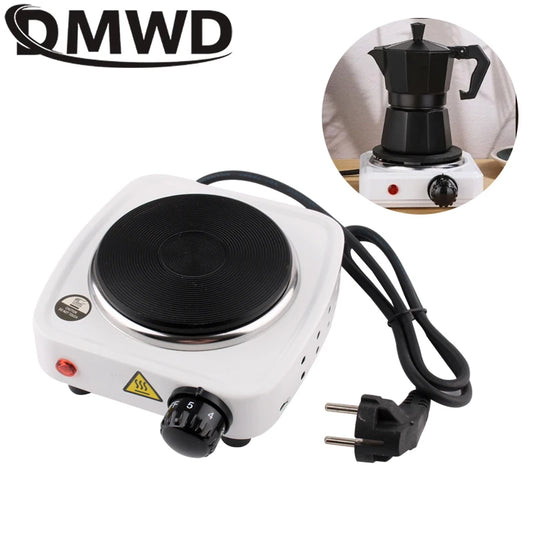 110V Mini Electric Stove Portable Tea Warmer Coffee Milk Heater Stove Mocha Heating Stove Cast Iron Hot Plate Cooking Furnace EU