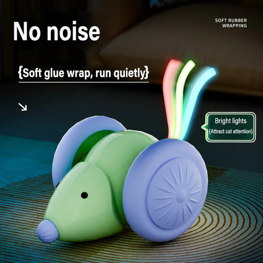 Electric Mouse Car Pet toys Interactive Cat Toy Rechargeable Automatic Teaser with Intelligent Obstacle Avoidance Pet Products