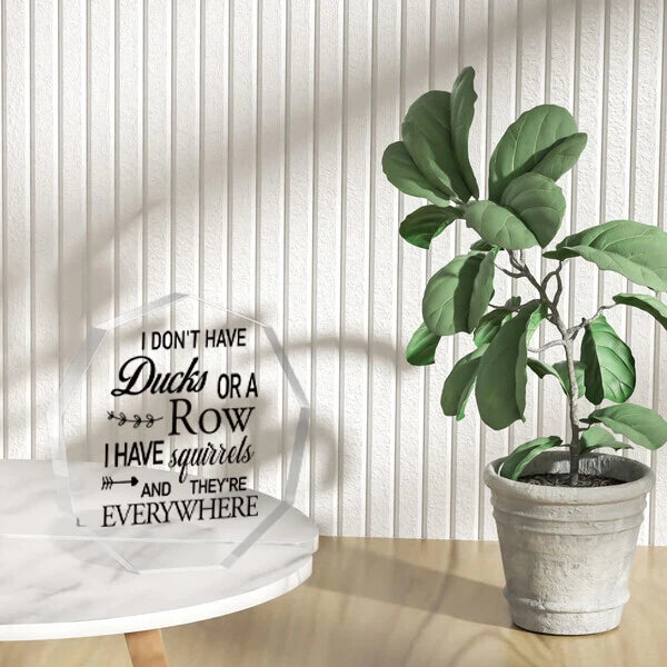 Interesting office decoration, desktop decoration, humorous acrylic family living room, shelves, dining table decoration