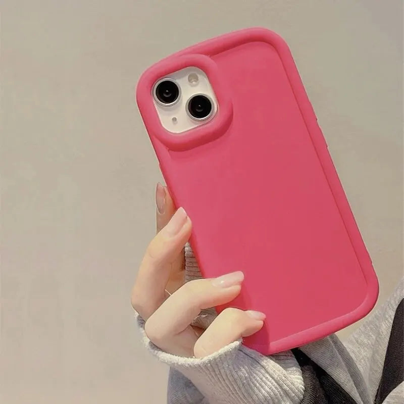 Luxury Matte Soft Candy Phone Case For iPhone 14 13 12 11 Pro Max Plus X Xs XR Max Shockproof Bumper Soft Silicone Cases Cover