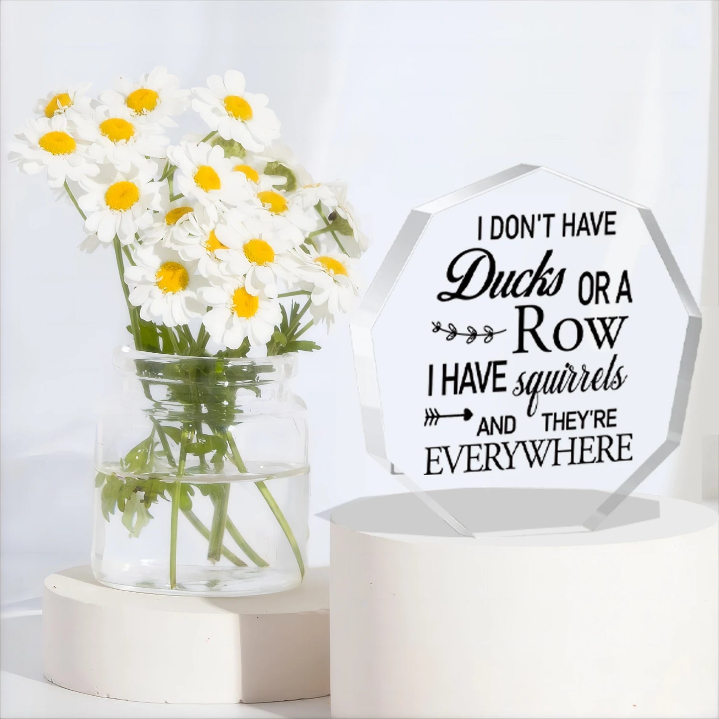 Interesting office decoration, desktop decoration, humorous acrylic family living room, shelves, dining table decoration
