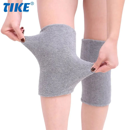 1 Pair Knee Pads Dance Protection Cover Elderly Leggings Support Winter Warm Thermal Knee Sleeves
