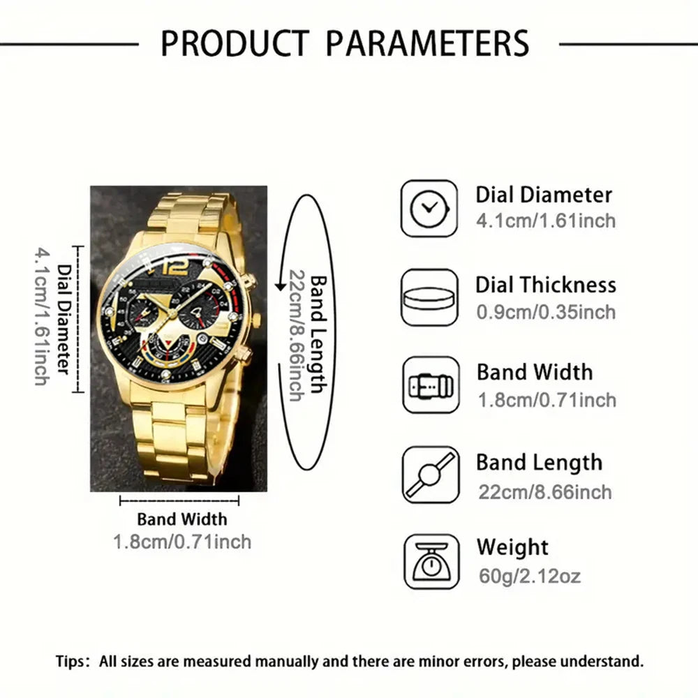 New Hot Watches Fashion Men Stainless Steel Watch Luxury Calendar Quartz Wristwatch Business Watches Man Clock Relogio Masculino